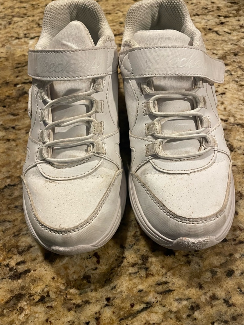 Skechers Kids White Velcro Athletic Sneakers